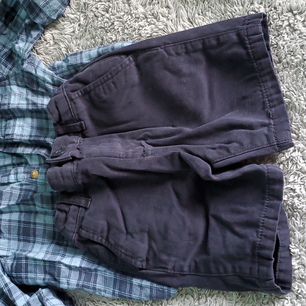 Zara Shirt and children's place chino shorts